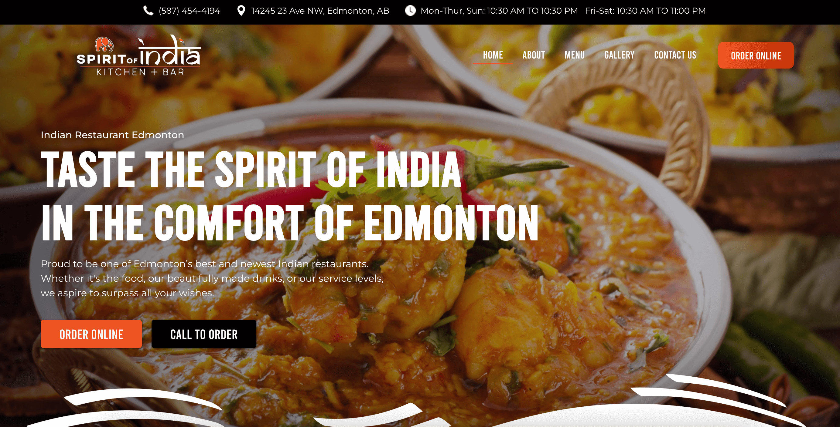 Spirit Of India Indian Restaurant Edmonton
